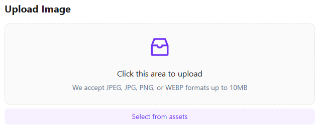 Upload an image