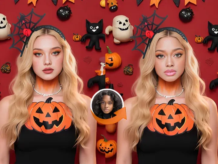 Halloween Face Swap Photo
